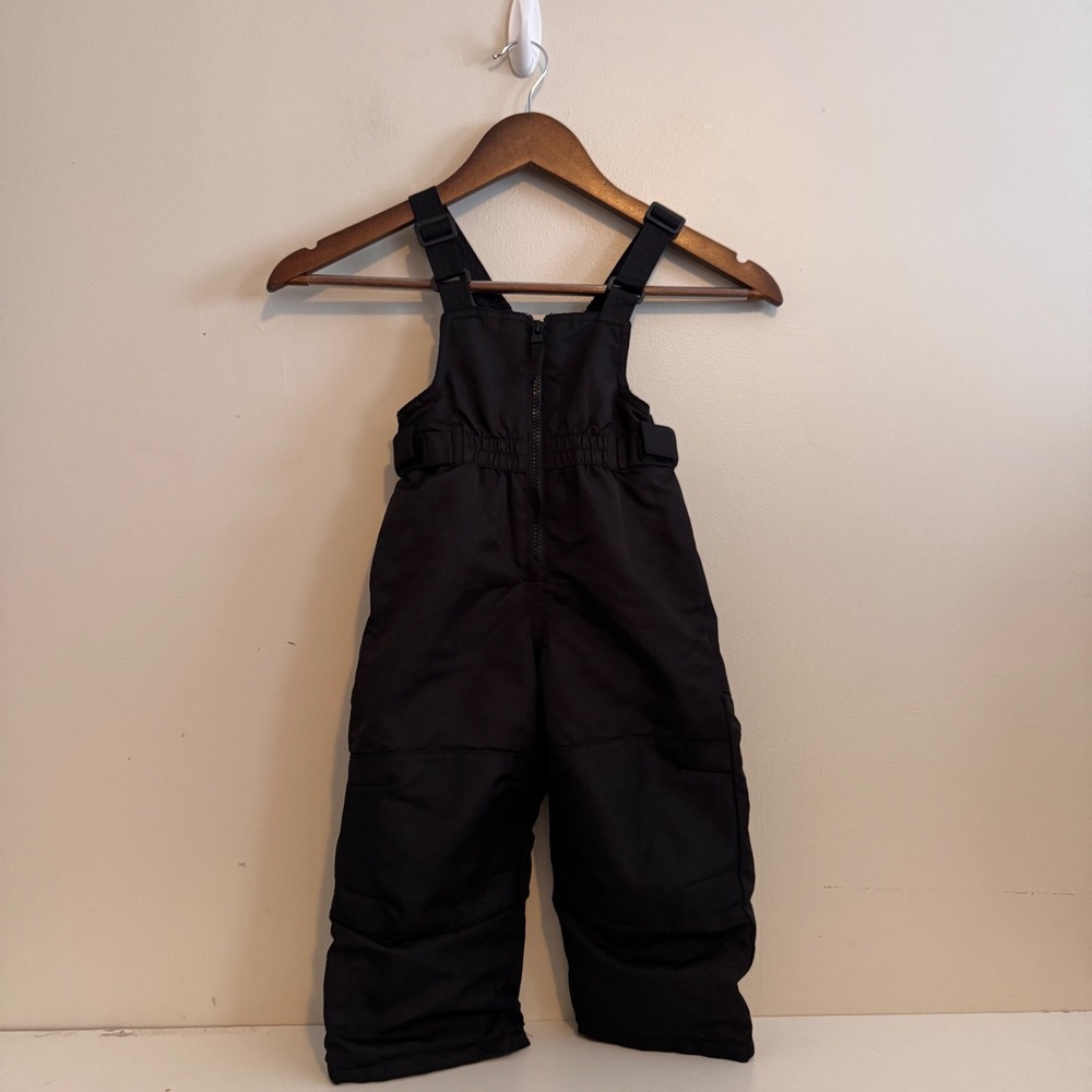 Cat & Jack Toddler Black Insulated Snow Bibs Winter Overalls 18M Outerwear
